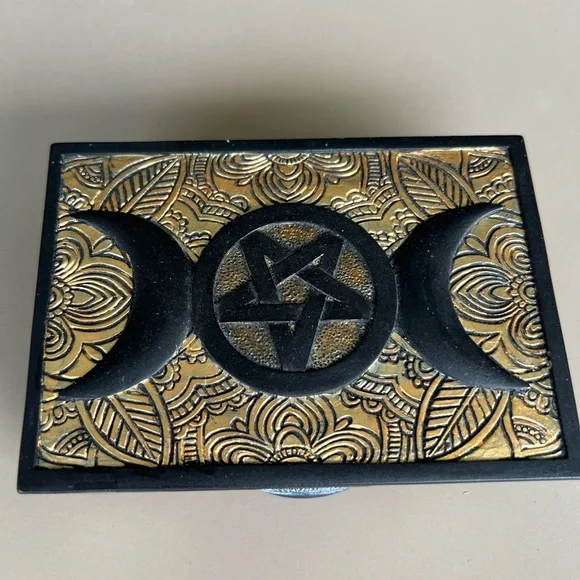 Decorative Black and Gold Box - Picture 2 of 3